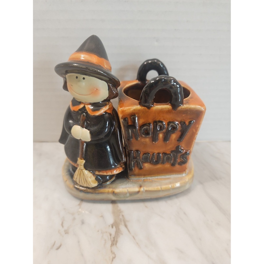 Yankee Candle Ronnie Walter Happy Haunts Witch Treat Planter Votive 4" Halloween